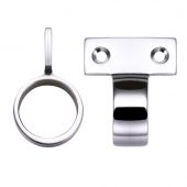 FB36CP - Zoo Hardware Fulton & Bray Window Sash Ring (Vertical Fix) 28mm dia Polished Chrome