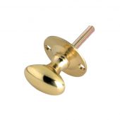 FB40 - Zoo Hardware Fulton & Bray Oval Thumb Turn to suit Rack Bolt (for use with ZRB02) Polished Brass