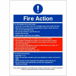 Rigid Plastic (1mm) Personal Emergency Evacuation Plan PEEP Sign