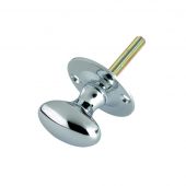 FB40CP - Zoo Hardware Fulton & Bray Oval Thumb Turn to suit Rack Bolt (for use with ZRB02) Polished Chrome