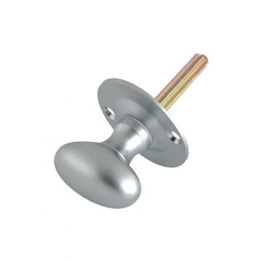 Click Here To Enlarge This Photo Of FB40SC - Zoo Hardware Fulton & Bray Oval Thumb Turn to suit Rack Bolt (for use with ZRB02) Satin Chrome