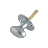 FB40SC - Zoo Hardware Fulton & Bray Oval Thumb Turn to suit Rack Bolt (for use with ZRB02) Satin Chrome