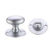 FB41SC - Zoo Hardware Fulton & Bray Oval Thumb Turn with Coin Release (5mm spindle) Satin Chrome
