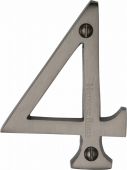C1560 4-MB Heritage Brass Numeral 4 Face Fix 76mm (3") Matt Bronze Finish