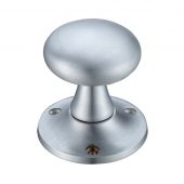 FB501SC - Zoo Hardware Fulton & Bray Mushroom Mortice Knob Furniture (Unsprung) 60mm Rose dia. Satin Chrome