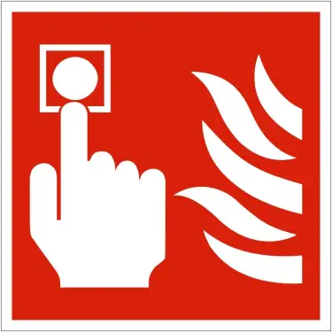 Click Here To Enlarge This Photo Of Self Adhesive Vinyl Fire Alarm Sign