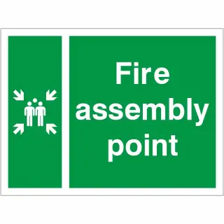 Rigid Plastic (2mm) Fire Assembly Muster Point Sign
