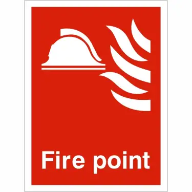 Click Here To Enlarge This Photo Of Self Adhesive Vinyl Fire Point Sign