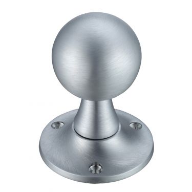 Click Here To Enlarge This Photo Of FB502SC - Zoo Hardware Fulton & Bray Ball Mortice Knob Furniture (Unsprung) 60mm Rose dia. Satin Chrome