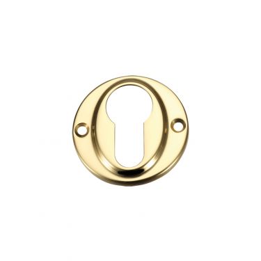 Click Here To Enlarge This Photo Of FB51 - Zoo Hardware Fulton & Bray Euro Profile Escutcheon Polished Brass
