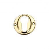 FB51 - Zoo Hardware Fulton & Bray Euro Profile Escutcheon Polished Brass