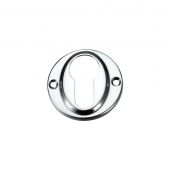 FB51CP - Zoo Hardware Fulton & Bray Euro Profile Escutcheon Polished Chrome