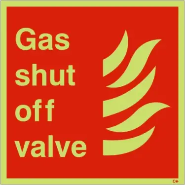 Click Here To Enlarge This Photo Of Photoluminescent (Glow in the Dark) Self Adhesive (Class C) In The Event Of Fire Lift Cover And Activate The Alarm Sign - 100mm x 100mm