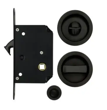 Click Here To Enlarge This Photo Of FB81PVDDB - Zoo Hardware Fulton & Bray Sliding Door Privacy Lock Set (35-45mm Thick Doors) - PVD Dark Bronze