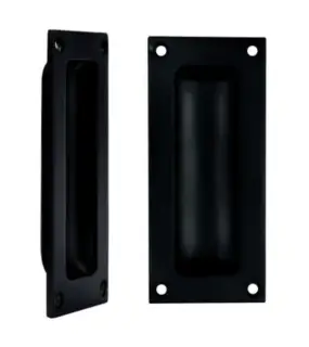 FB90PVDDB - Zoo Hardware Fulton & Bray Flush Pull - 102 x 45mm (13mm Depth) PVD Dark Bronze