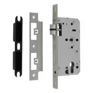 DLX7255EPSSS - Carlisle Brass Eurospec DIN Euro Sashlock 55mm Backset (Square Forend) - Satin Stainless Steel