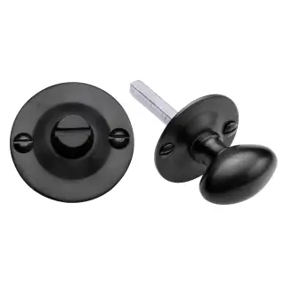 BT15-BKMT Heritage Brass Oval Turn with Release Matt Black Finish