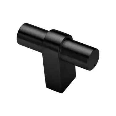 Click Here To Enlarge This Photo Of C2482-BKMT Heritage Brass Industrial T-Bar Cabinet Knob Matt Black Finish