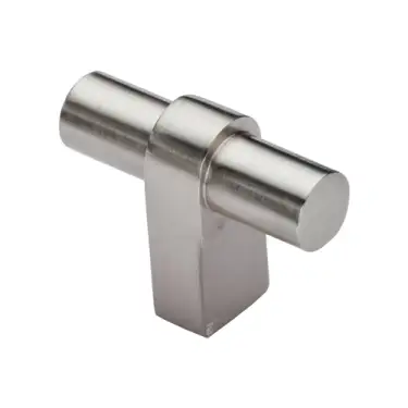 Click Here To Enlarge This Photo Of C2482-SN Heritage Brass Industrial T-Bar Cabinet Knob Satin Nickel Finish