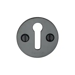 V1010-BKMT Heritage Brass Keyhole Escutcheon Matt Black Finish