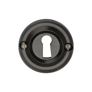 Click Here To Enlarge This Photo Of V1016-MB Heritage Brass Open Keyhole Round Matt Bronze Finish