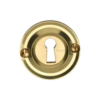 V1016-PB Heritage Brass Open Keyhole Round Polished Brass Finish