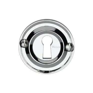 Click Here To Enlarge This Photo Of V1016-PC Heritage Brass Open Keyhole Round Polished Chrome Finish
