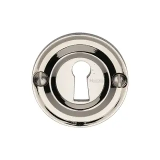 V1016-PNF Heritage Brass Open Keyhole Round Polished Nickel Finish