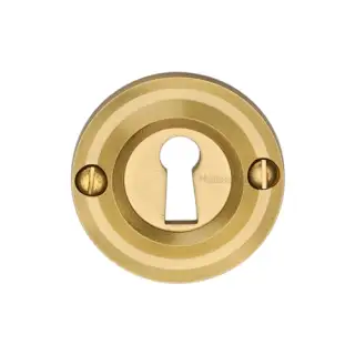 V1016-SB Heritage Brass Open Keyhole Round Satin Brass Finish