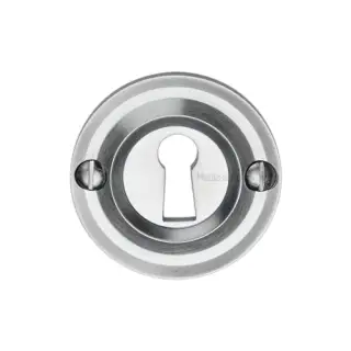 V1016-SC Heritage Brass Open Keyhole Round Satin Chrome Finish