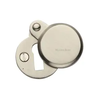 V1023-SN Heritage Brass Covered Keyhole Round  Satin Nickel Finish