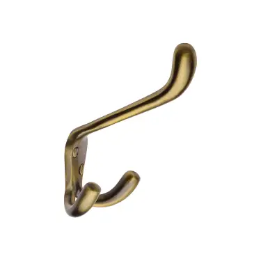 Click Here To Enlarge This Photo Of V1058-AT Heritage Brass Hat and Coat Hook  Antique Brass Finish