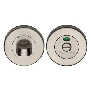 V4046-SN Heritage Brass Indicator Turn & Release For Bathroom Doors Satin Nickel Finish