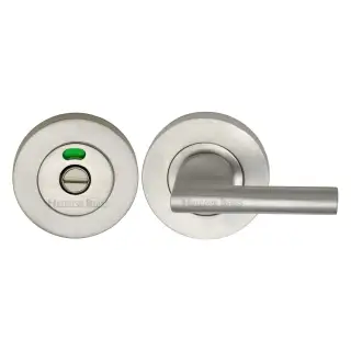 V4048-SN Heritage Brass Indicator Turn & Release for Bathroom Doors Satin Nickel Finish