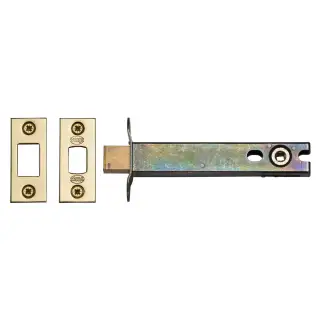 YKBDB5N-PB M.Marcus York Architectural Tubular Bathroom Deadbolt 5" Polished Brass Finish