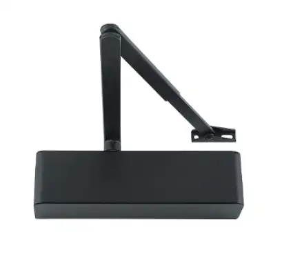 Click Here To Enlarge This Photo Of AR1500-BLK/BLK Hoppe Arrone Size 2-4 Overhead Spring Door Closer c/w Backcheck - Matt Black (50023895)