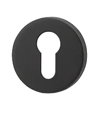 Click Here To Enlarge This Photo Of AR961/67-BLK Hoppe Arrone SS304 Euro Profile Escutcheon on 6mm Rose - Matt Black (50026975)