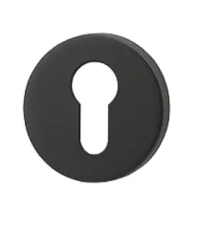 AR961/67-BLK Hoppe Arrone SS304 Euro Profile Escutcheon on 6mm Rose - Matt Black (50026975)