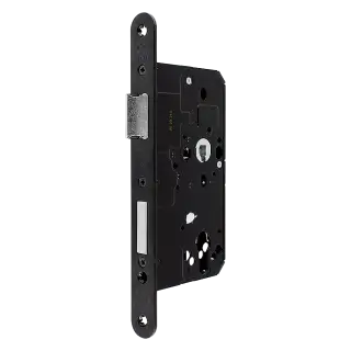 AR910-R-60-BLK Hoppe Arrone DIN Mortice Sashlock Case Radius Forend (60mm Backset) - Matt Black (50015436)