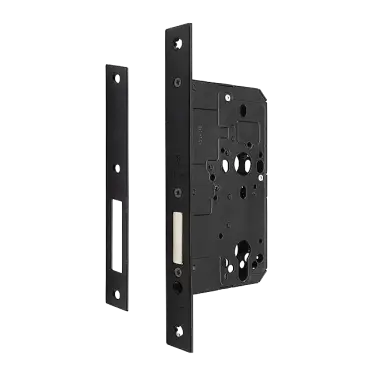 Click Here To Enlarge This Photo Of AR912-S-60-BLK Hoppe Arrone DIN Mortice Deadlock Case Square Forend (60mm Backset) - Matt Black (50026124)