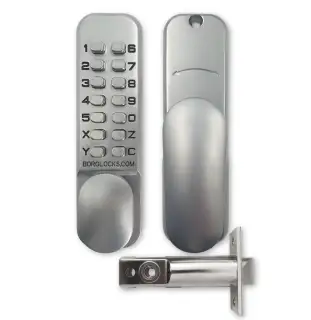 BORG Locks BL2001 SC Light Duty Digital Lock (60mm Latch) - Satin Chrome