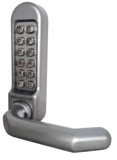 BORG Locks BL5003 SC Medium/Heavy Duty Digital Lock (Round Bar) with Free Passage Mode (60x72mm Euro Profile Lockcase) - Satin Chrome