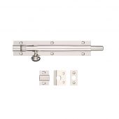 FB57PN - Zoo Hardware Fulton & Bray Architectural Barrel Bolt 150mm x 30mm Polished Nickel