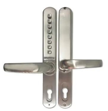 Click Here To Enlarge This Photo Of BORG Locks BL6100 SS Heavy Duty Narrow Stile Digital Lock with Free Passage Mode (suitable for use with 92mm Multipoint Locks) - Stainless Steel