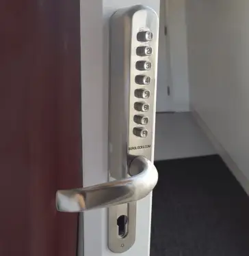 Click Here To Enlarge This Photo Of BORG Locks BL6100 SS Heavy Duty Narrow Stile Digital Lock with Free Passage Mode (suitable for use with 92mm Multipoint Locks) - Stainless Steel