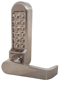 Click Here To Enlarge This Photo Of BORG Locks BL5401 FT SS FIRE RATED Medium/Heavy Duty Digital Lock (Flat Bar) with Free Passage Mode (60mm Latch) - Stainless Steel