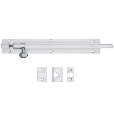 Click Here To Enlarge This Photo Of FB58SC - Zoo Hardware Fulton & Bray Architectural Barrel Bolt 200mm x 30mm Satin Chrome