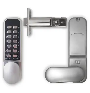 Click Here To Enlarge This Photo Of BORG Locks BL2201 ECP SC Light Duty Digital Lock with Holdback Function & Easicode Pro Coding Chamber (60mm Latch) - Satin Chrome