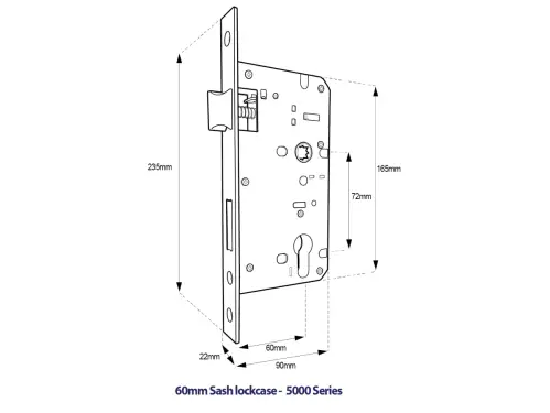 Click Here To Enlarge This Photo Of BORG Locks BL5403 ECP SS Medium/Heavy Duty Digital Lock (Flat Bar) with Free Passage Mode & Easicode Pro Coding Chamber (60x72mm Euro Profile Lockcase) - Stainless Steel