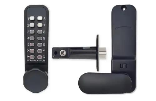 Click Here To Enlarge This Photo Of BORG Locks BL2601 ECP MG Pro Medium Duty Digital Lock with Holdback & Easicode Pro Coding Chamber (60mm Latch) - Marine Grade Black